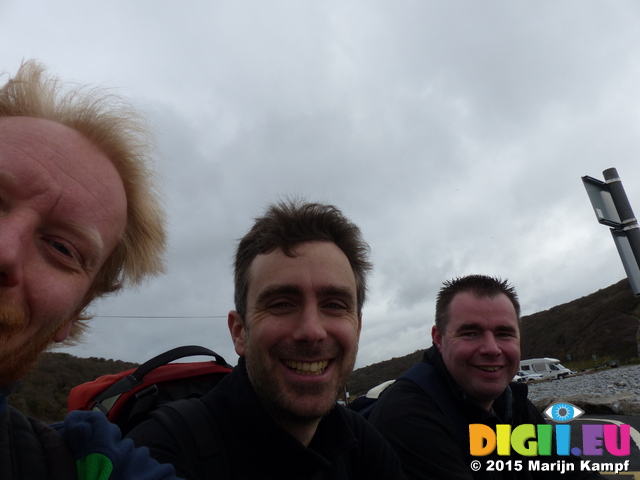 FZ012591 Marijn, Wouko and Rick at Llantwit Major beach